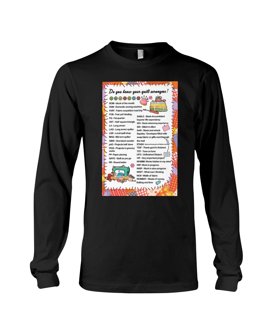 Quilter's code Long Sleeve Tee