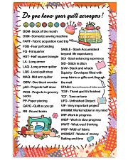 Quilter's code 11x17 Poster thumbnail