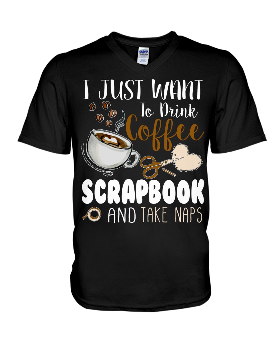 Scrapbooking V-Neck T-Shirt