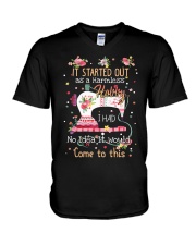 Quilting V-Neck T-Shirt thumbnail