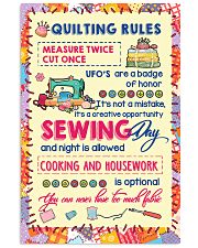 Quiting Rules 16x24 Poster front