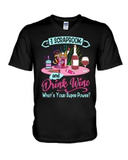 Scrapbook V-Neck T-Shirt thumbnail