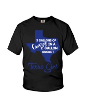 3 gallons of crazy in a 2 gallon bucket Youth T-Shirt thumbnail