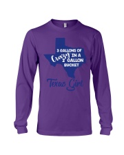 3 gallons of crazy in a 2 gallon bucket Long Sleeve Tee front