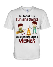 Its All Fun And Games V-Neck T-Shirt thumbnail