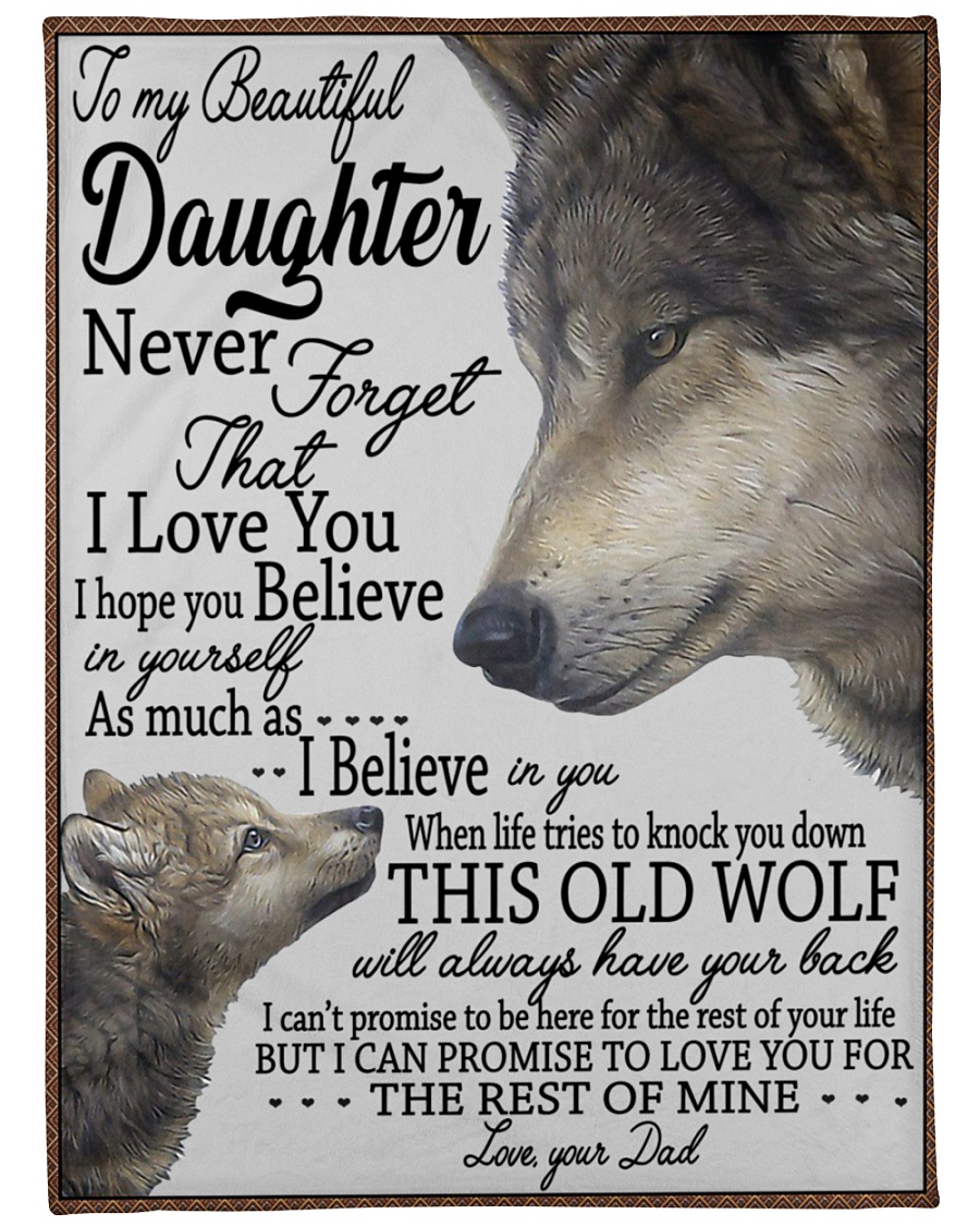 To my beautiful daughter never forget i love you Large Fleece Blanket - 60" x 80"