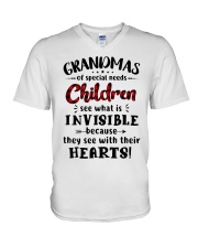 Grandmas of special needs children V-Neck T-Shirt thumbnail