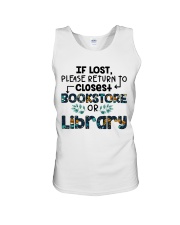 If Lost Please Return To Closest Bookstore Unisex Tank thumbnail