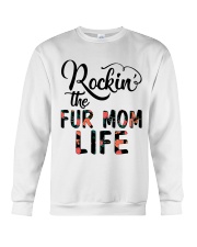 Rocking The Fur Mom Life Crewneck Sweatshirt thumbnail