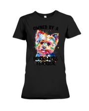 Owned by a Yorkshire Terrier Premium Fit Ladies Tee thumbnail