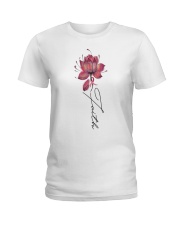 Faith Breast Cancer Ladies T-Shirt thumbnail