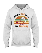 Cool Girls Are Nursing Hooded Sweatshirt thumbnail