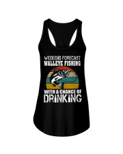 Walleye Fishing With A Chance Of Drinking Ladies Flowy Tank thumbnail