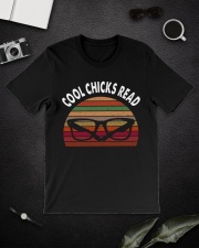 Cool chicks read Classic T-Shirt lifestyle-mens-crewneck-front-16