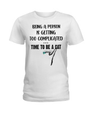 Time to be a cat Ladies T-Shirt thumbnail