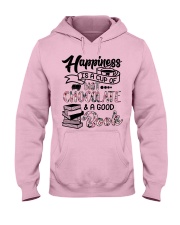 A cup of hot chocolate and a good book Hooded Sweatshirt front