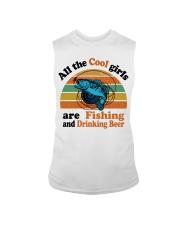 Cool Girls Are Fishing Drinking Beer Sleeveless Tee thumbnail