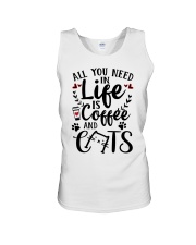 All You Need In Life Cats Coffee Unisex Tank thumbnail