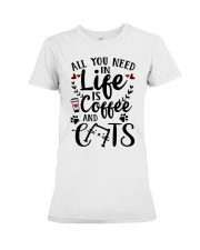All You Need In Life Cats Coffee Premium Fit Ladies Tee thumbnail