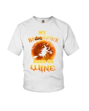My Broomstick Runs On Wine Youth T-Shirt thumbnail