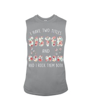 Sister And Dog Mom And I Rock Them Both Sleeveless Tee thumbnail