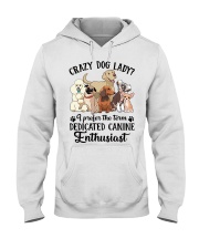 The Term Dedicated Canine Enthusiast Hooded Sweatshirt thumbnail