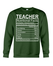 Teacher Nutritional Facts Crewneck Sweatshirt thumbnail