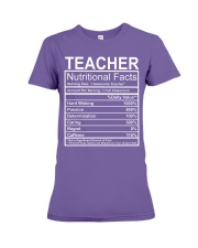 Teacher Nutritional Facts Premium Fit Ladies Tee thumbnail
