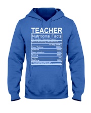 Teacher Nutritional Facts Hooded Sweatshirt thumbnail