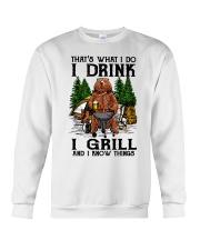 I Grill And I Know Things Crewneck Sweatshirt thumbnail