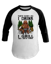 I Grill And I Know Things Baseball Tee thumbnail