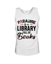 Paradise Is A Library Full Of Books Unisex Tank thumbnail