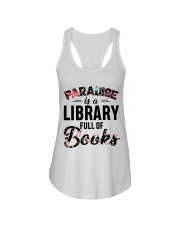 Paradise Is A Library Full Of Books Ladies Flowy Tank thumbnail