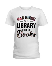 Paradise Is A Library Full Of Books Ladies T-Shirt thumbnail