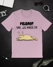 Friday Yay We Made It Classic T-Shirt lifestyle-mens-crewneck-front-16