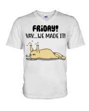 Friday Yay We Made It V-Neck T-Shirt thumbnail