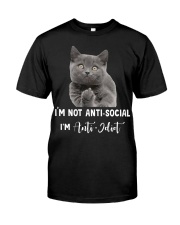 I'm anti idiot Classic T-Shirt front