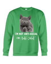 I'm anti idiot Crewneck Sweatshirt thumbnail