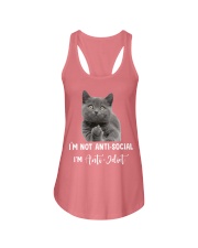 I'm anti idiot Ladies Flowy Tank thumbnail