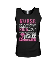 Nurse Encourager Kind Healer Dedicated Unisex Tank thumbnail