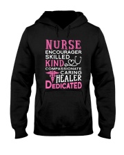 Nurse Encourager Kind Healer Dedicated Hooded Sweatshirt thumbnail
