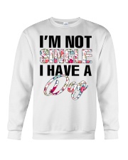 I'm not single I have a dog Crewneck Sweatshirt thumbnail