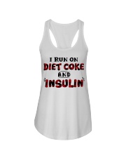I run on diet coke and insulin Ladies Flowy Tank thumbnail