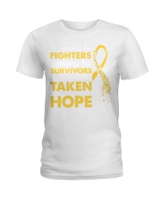 Supporting The Fighters Suicide Awareness Ladies T-Shirt thumbnail