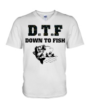 DTF V-Neck T-Shirt thumbnail