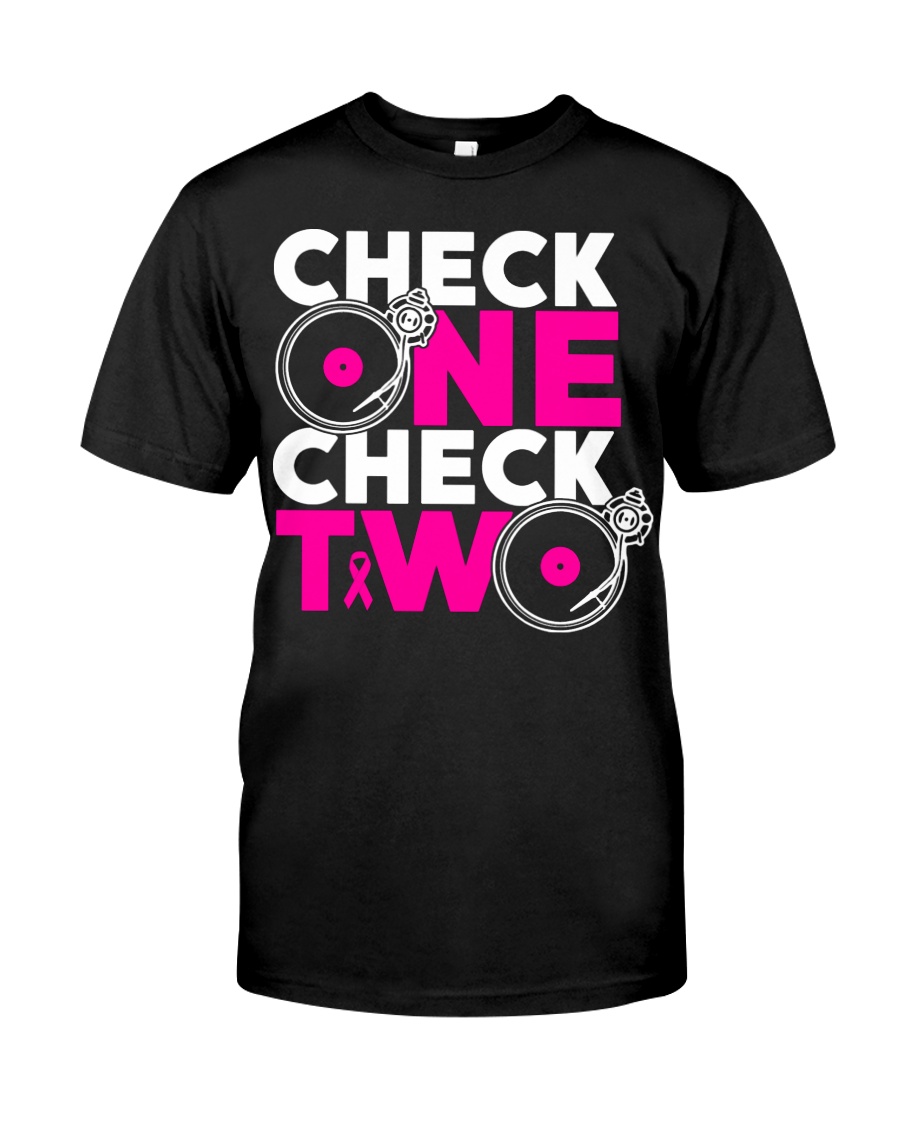 Check one check two Classic T-Shirt