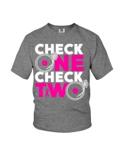 Check one check two Youth T-Shirt thumbnail