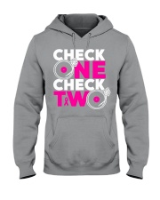 Check one check two Hooded Sweatshirt thumbnail