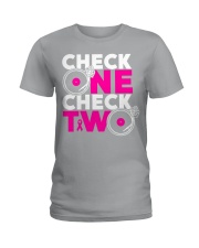 Check one check two Ladies T-Shirt thumbnail