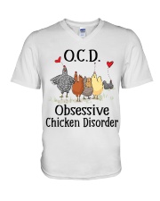 OCD Obsessive Chicken Disorder V-Neck T-Shirt thumbnail